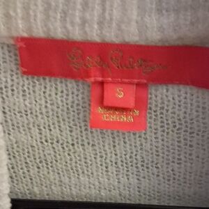 Lilly Pulitzer Light Gray Knit Sweater - Red Label Accent